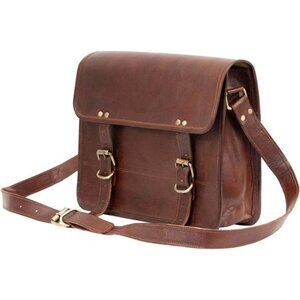 10" Inch Leather Messenger Bag vintage satchel bag Crossbody Bags for Men